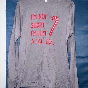 Gray Long Sleeve Shirt With Bottoms